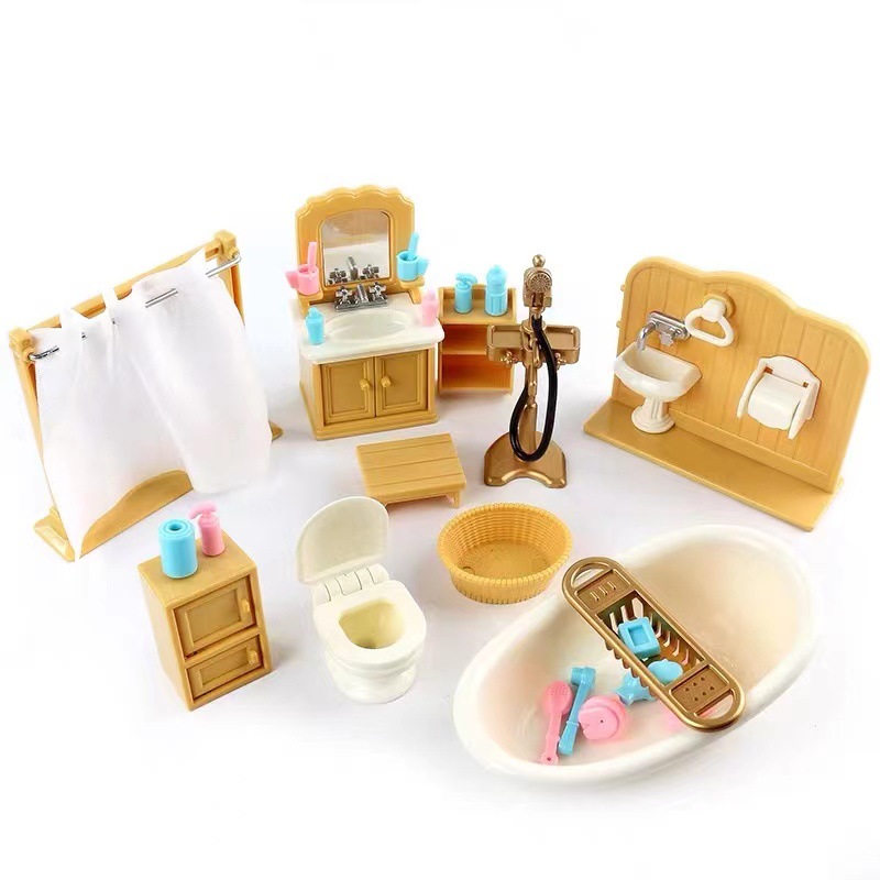 Kids Toys Kitchen Set - Poppenhuis Miniatuur Geschenkdoos verpakking 1/12 poppenhuis