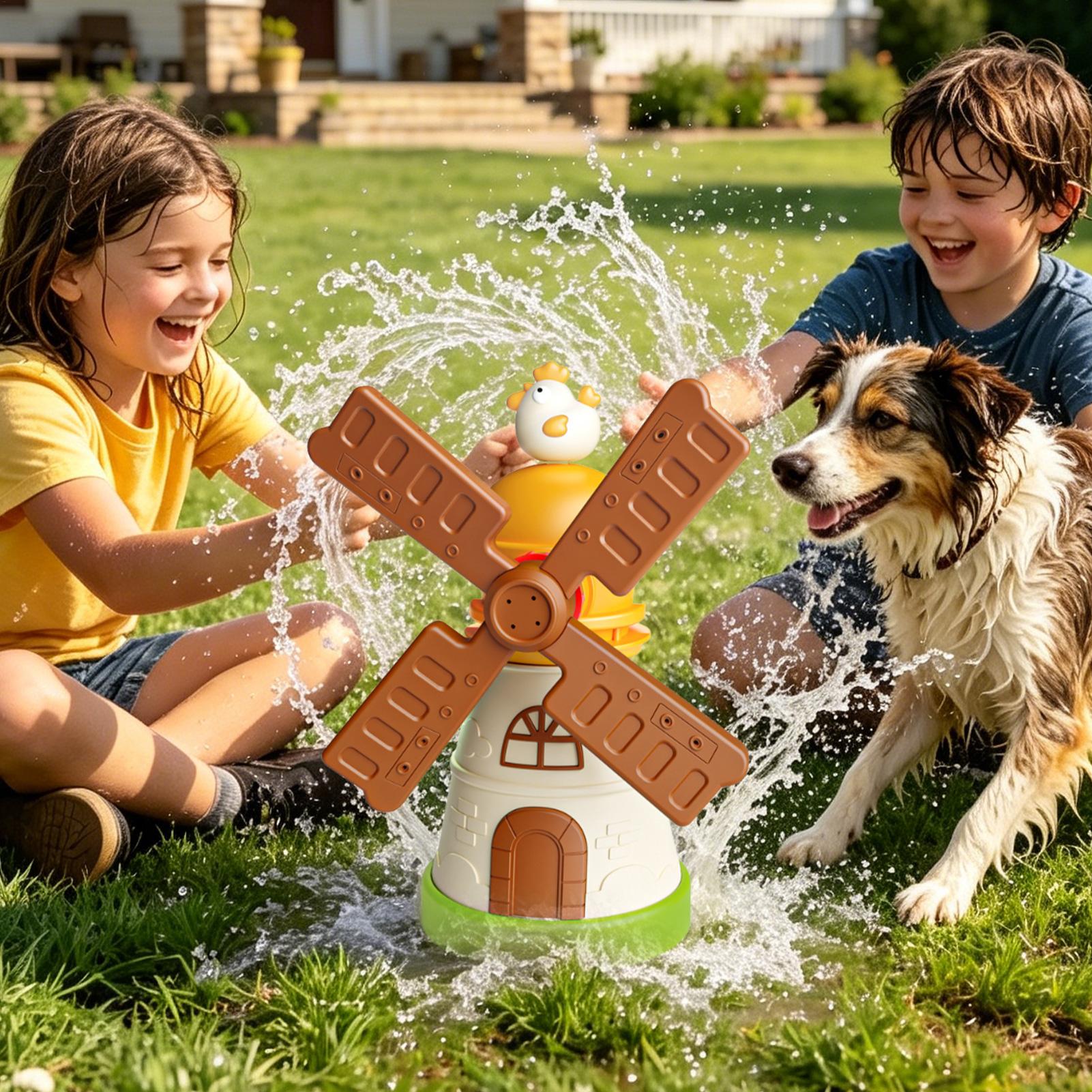 Kids Yard Toys - Kinderen Windmolen Sprinkler Roterende Spatwater Spuit