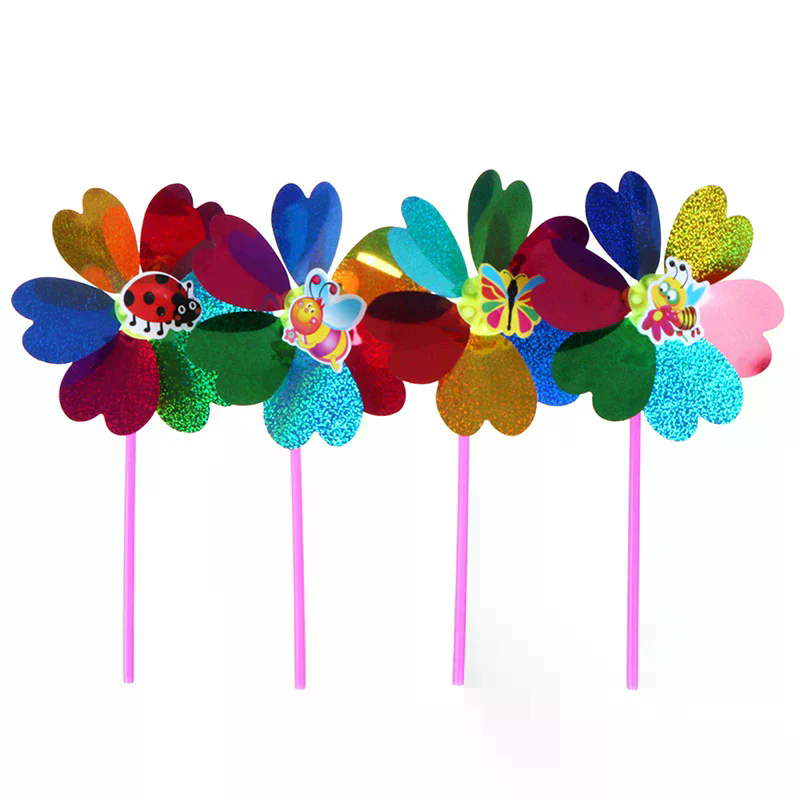 Kids Yard Toys - Kleurrijke pailletten windmolen windspinner huis tuin