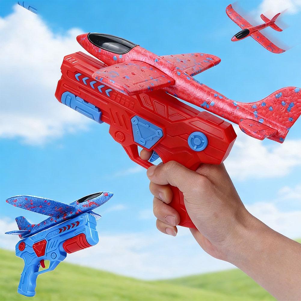 Catapult Launcher Toy - Gloeiende schuimvliegtuigen 10M lanceerkatapult zweefvliegtuig speelgoedpistool