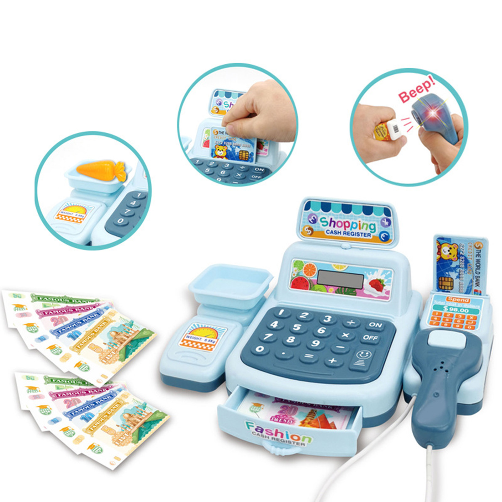 Kassa Speelset Supermarkt Kass - Toy Cash Register recensie en prijs