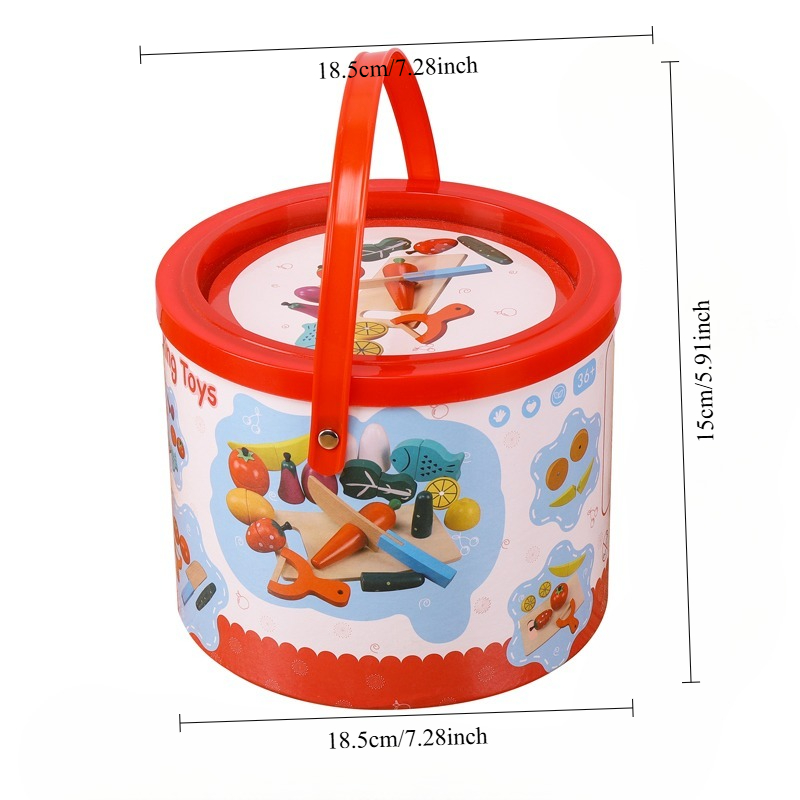 Houten fruit- en groentesnijse - Kids Toys Kitchen Set recensie en prijs
